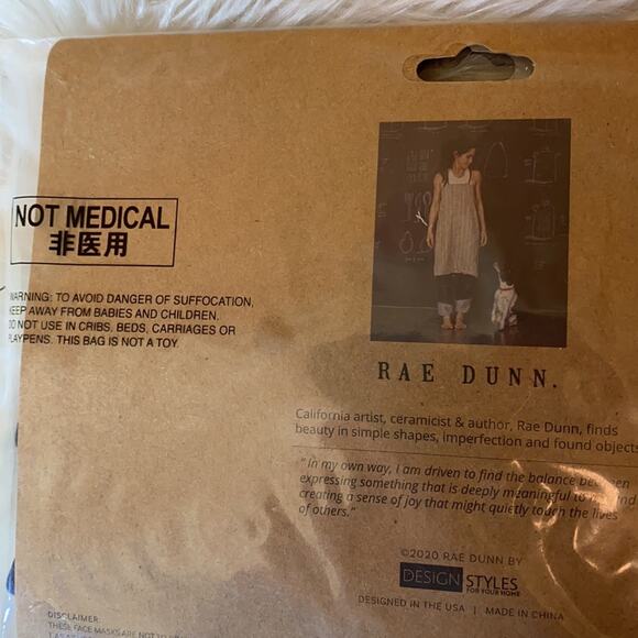 Rae Dunn Believe. Peace. Reusable Face Masks Set - Picture 4 of 6